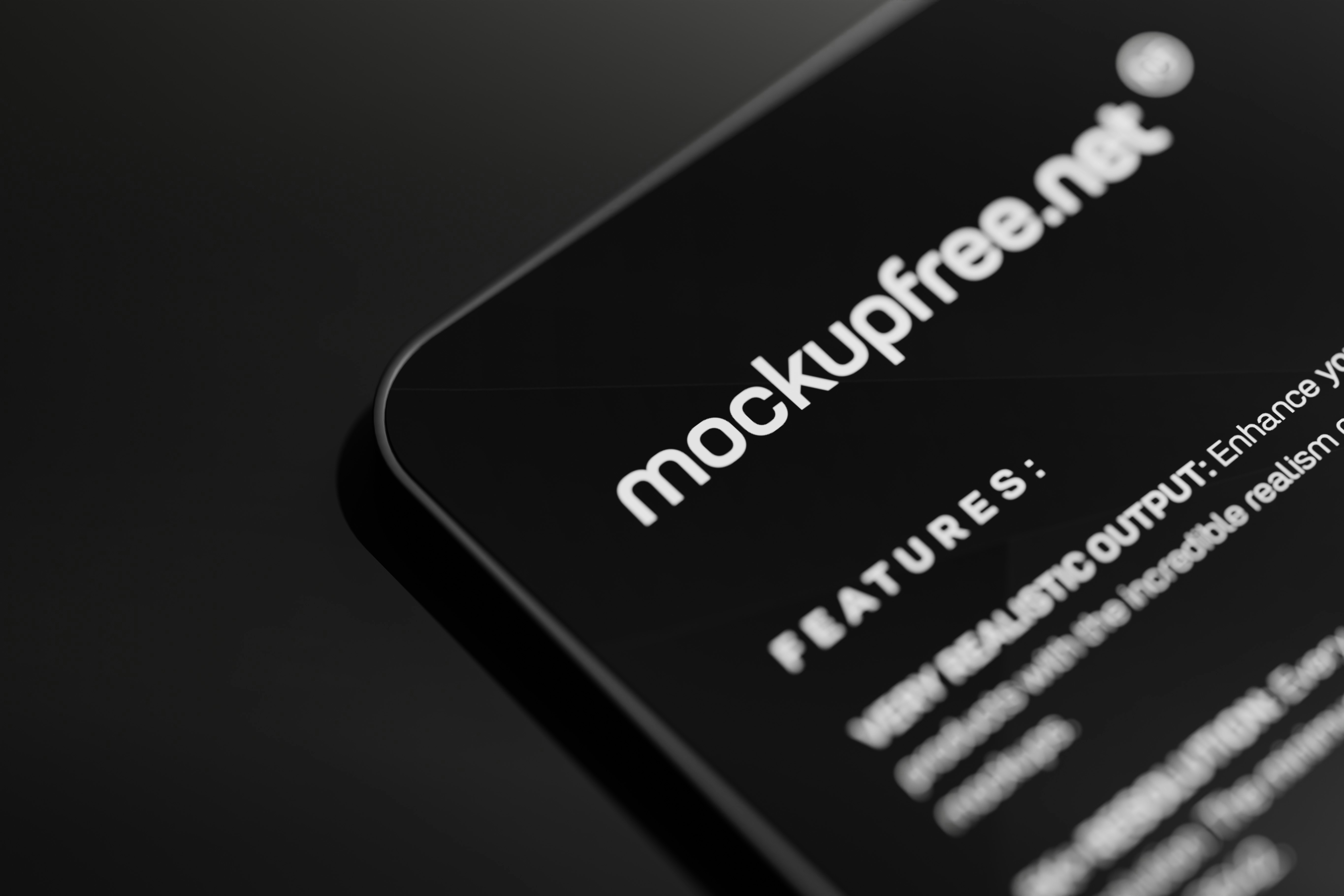 Unbranded Tablet Screen Mockup Dark color theme tab screen mockup set featuring an unbranded modern tablet. Download this mockup set from MockupFree - https://mockupfree.net